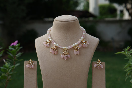 Kundan Necklace Set (4-9414)(A)