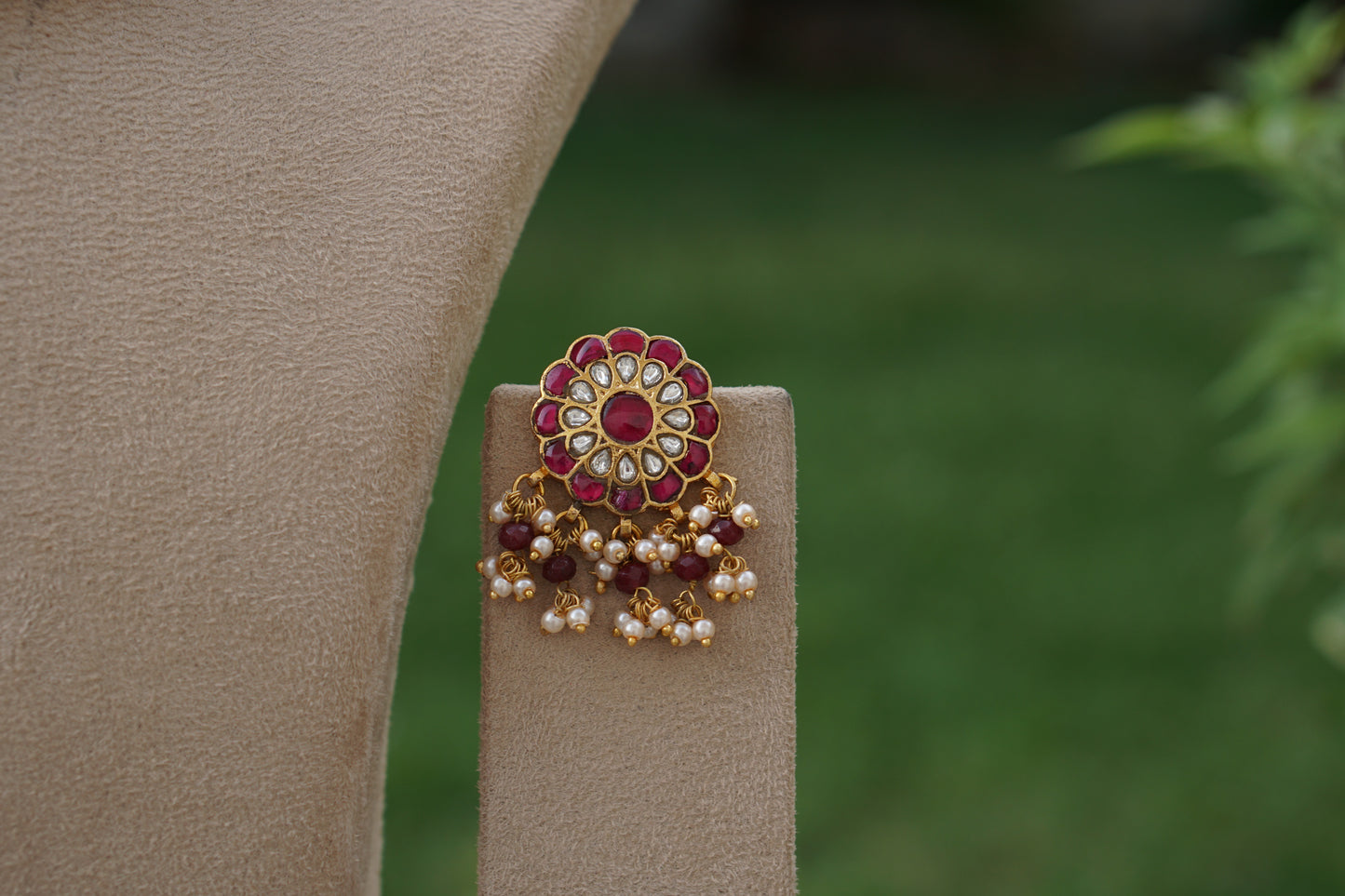 Kundan Necklace Set (4-9413)(A)
