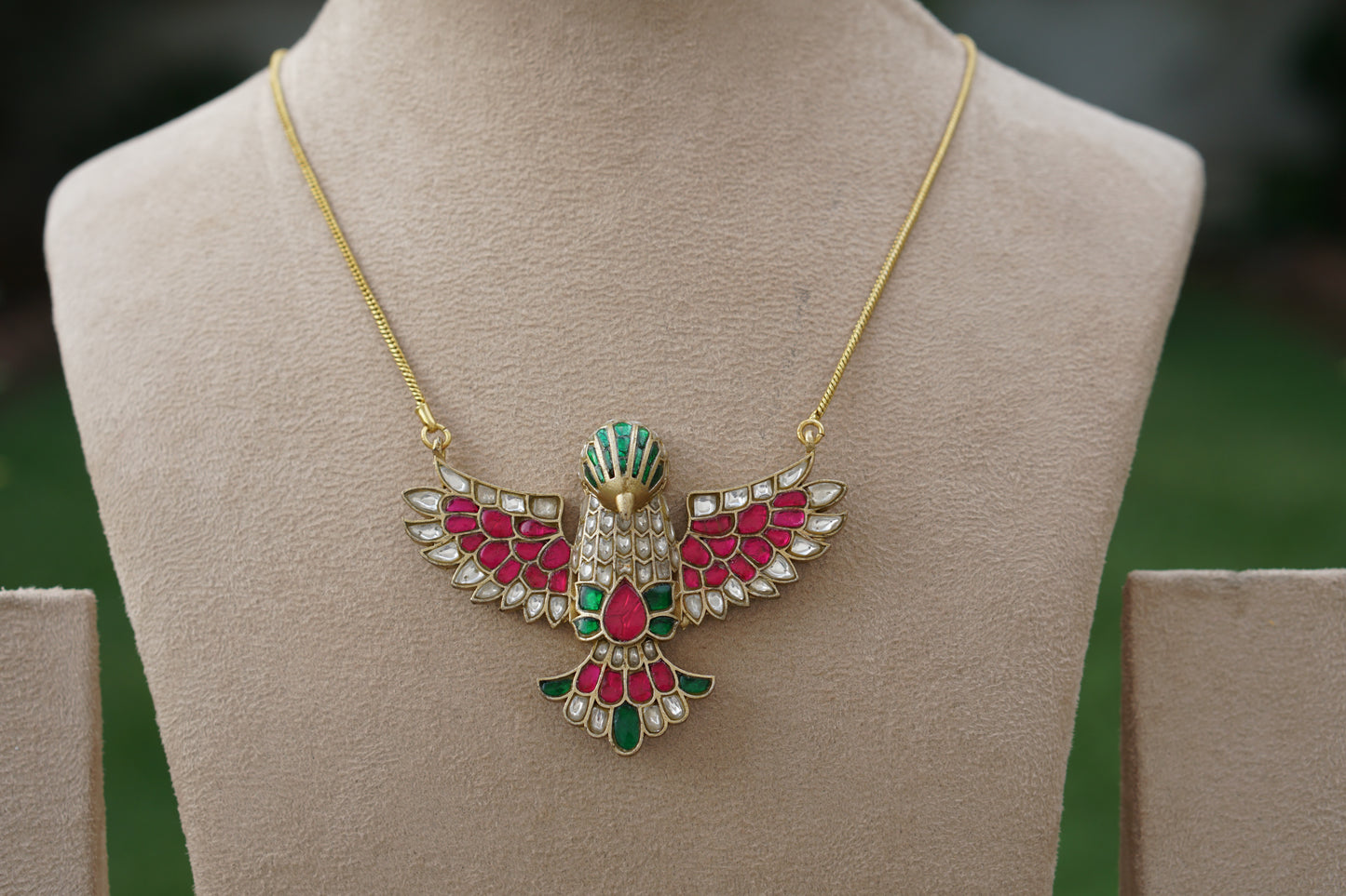 Kundan Bird Pendant (4-9418)(A)