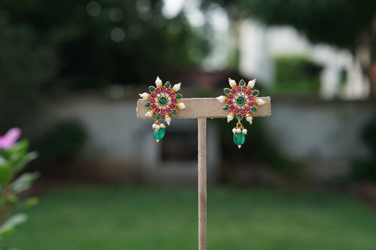 Kundan Studs(1-5382)(A)