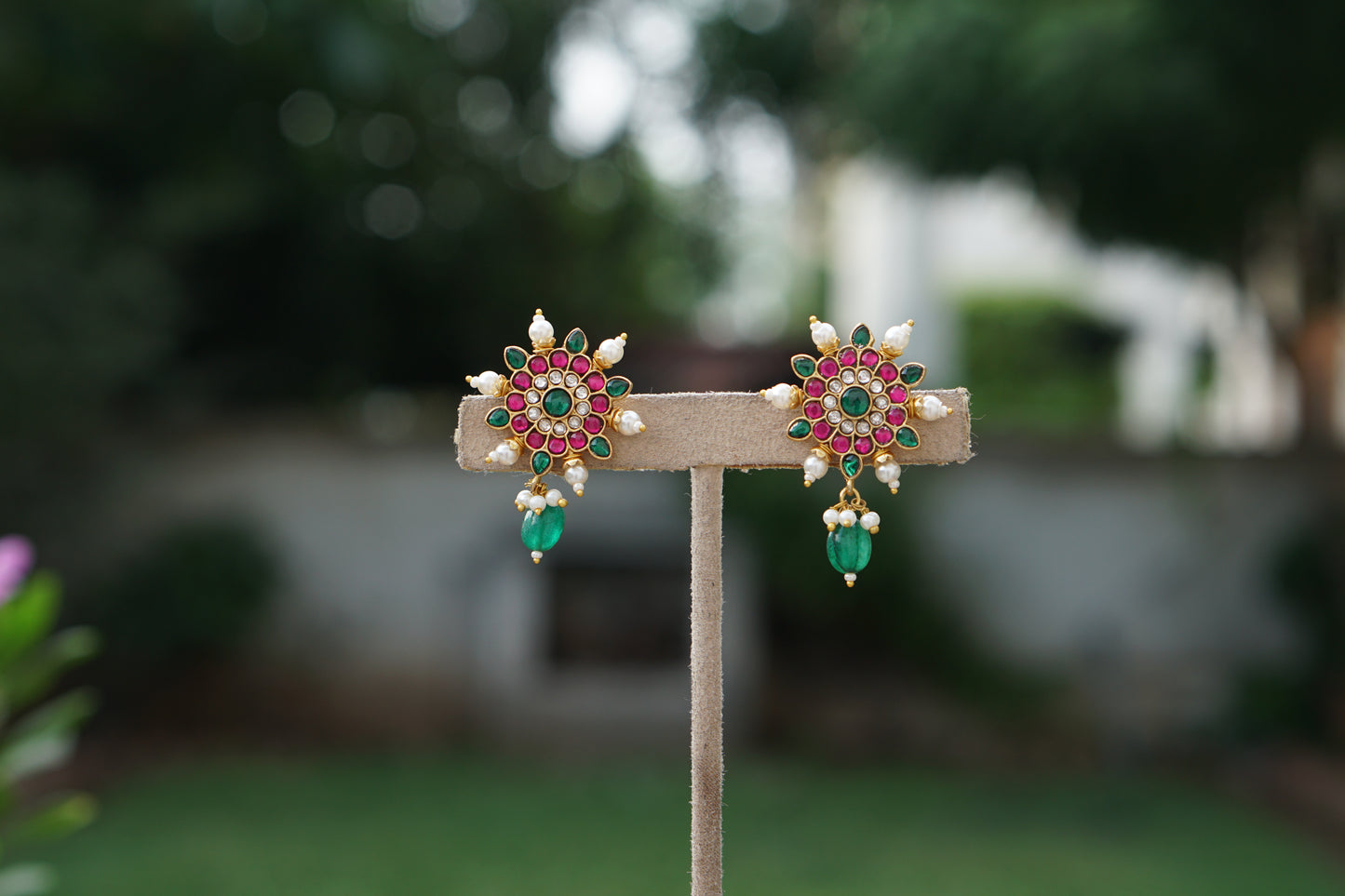 Kundan Studs(1-5382)(A)