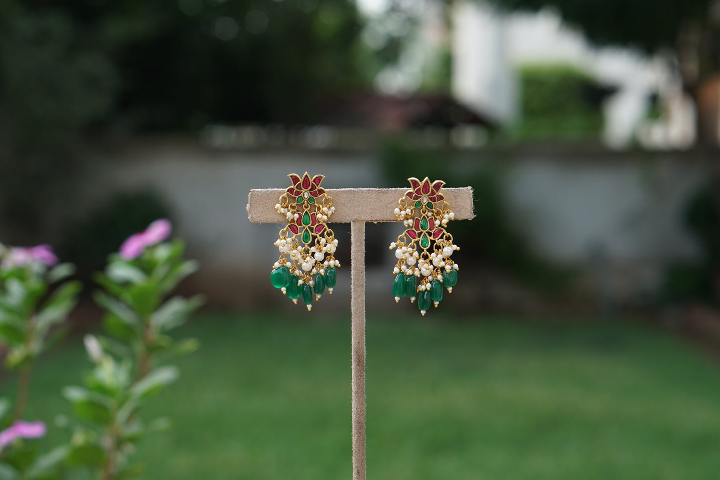Kundan Earrings(1-5384)(A)