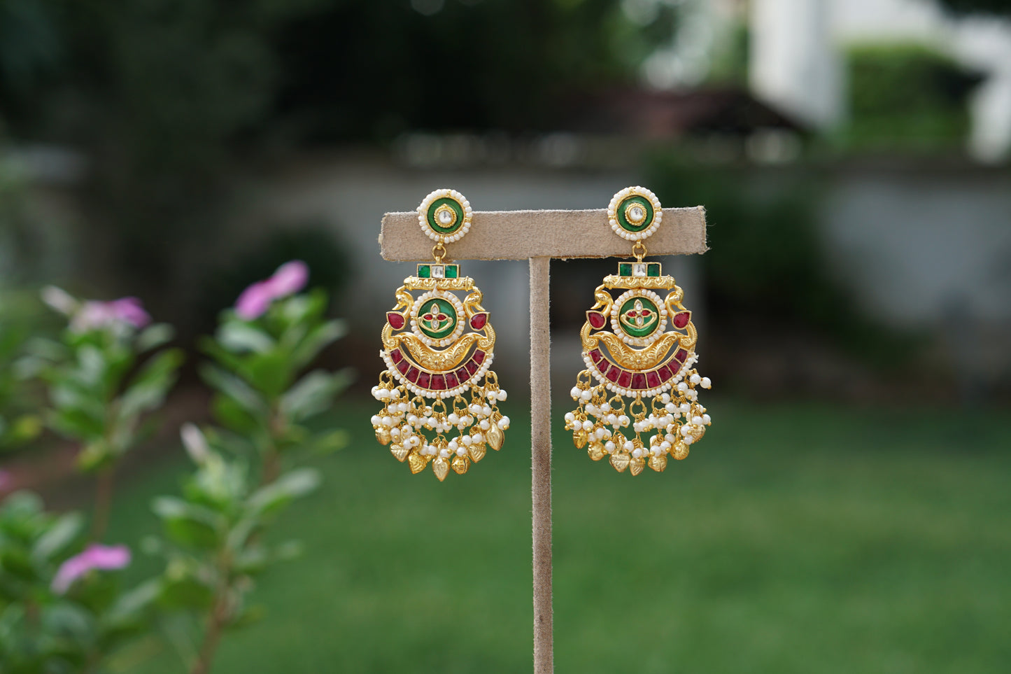 Kundan Earrings(1-5387)(A)