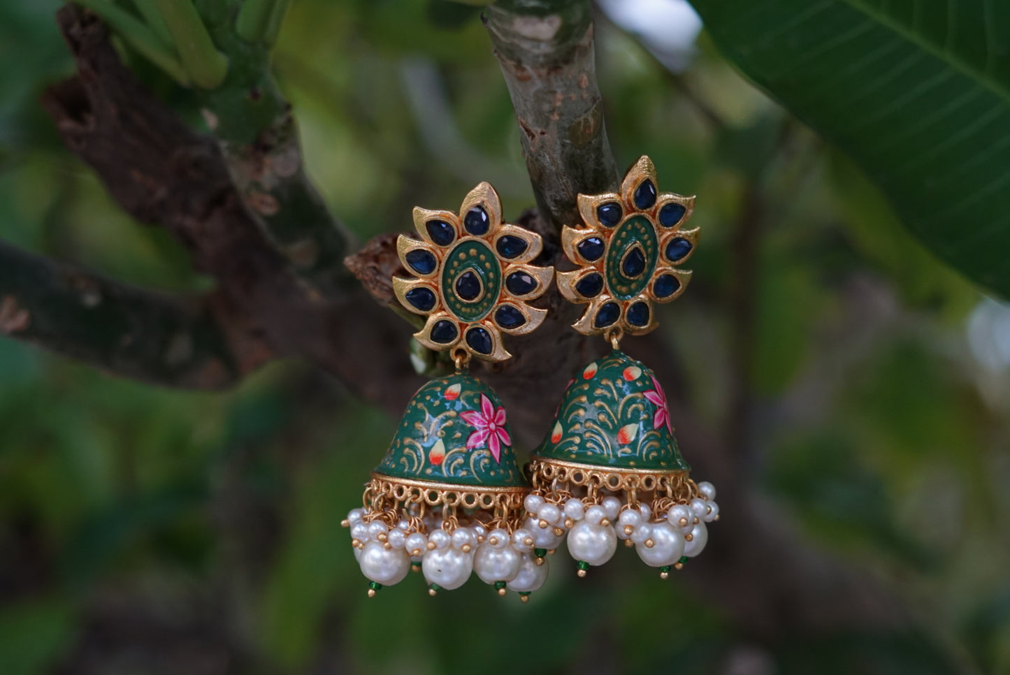 Meena work jhumki (1-3639)