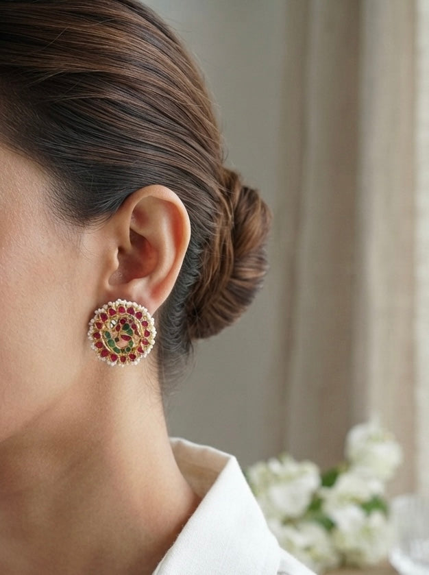 Kundan Studs (1-5274)(R)