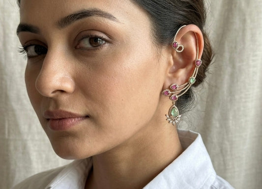 Ad Earcuff Earrings (1-5315)(B)(from turkey)