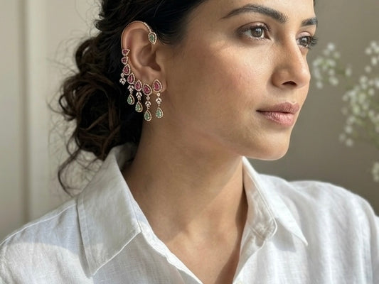 Ad Earcuff Earrings (1-5317)(B)(from turkey)