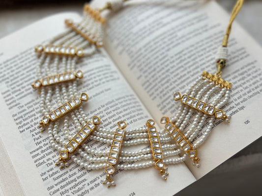 Kundan necklace (4-6700)(R) (PREORDER ) - JEWELSTYLE
