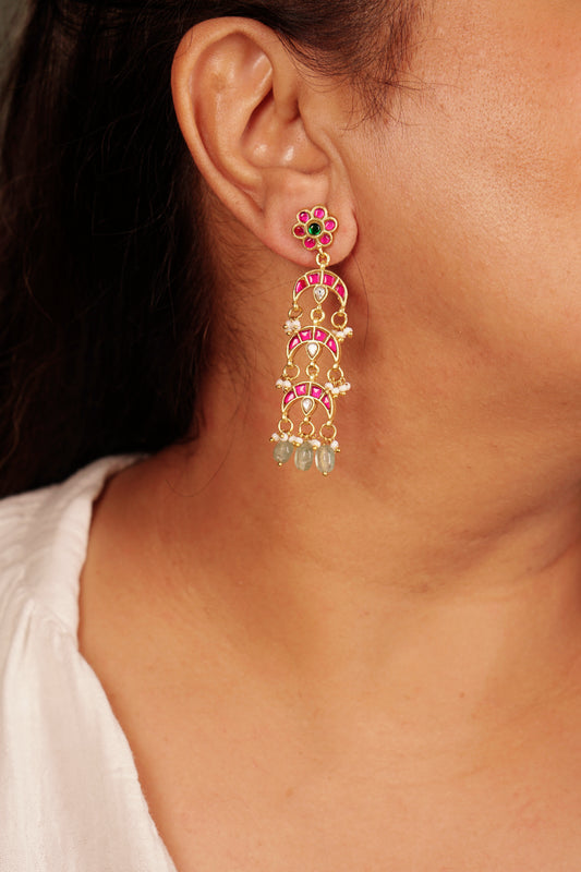 Kundan earring (1-4319)(K)(PREORDER)