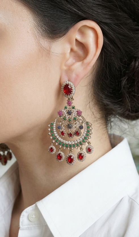 AD Earrings (1-5166)(B) - JEWELSTYLE