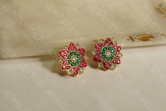 Kundan studs(1-3)(preorder) - JEWELSTYLE