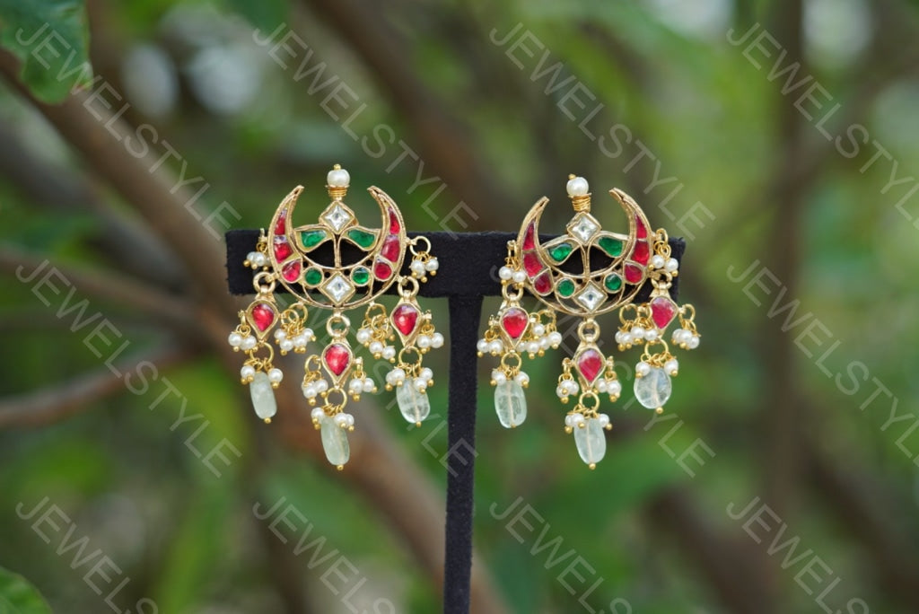 Kundan earrings (1-1245) (PREORDER)