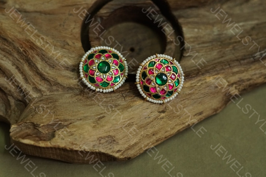 Kundan studs(1-614)(Preorder) - JEWELSTYLE