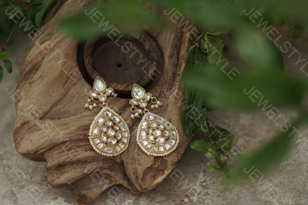 Kundan earrings(Preorder) 1-1089 - JEWELSTYLE
