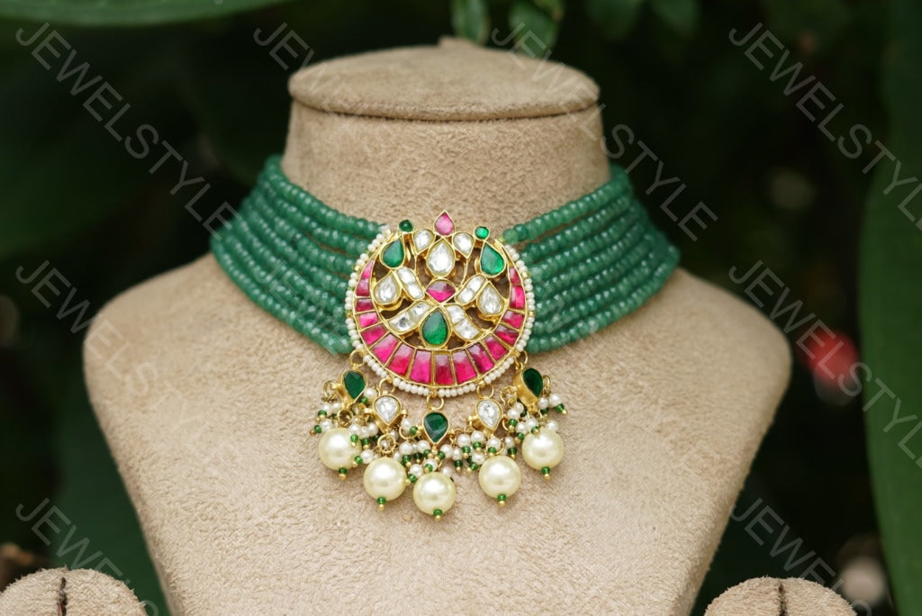 Choker necklace(Preorder) 4-334 - JEWELSTYLE