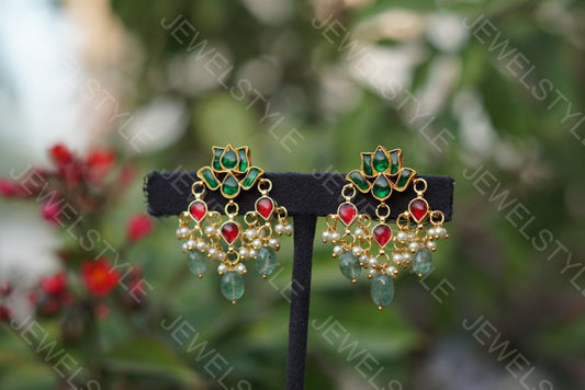 Kundan Earring (1-1535)(PREORDER) - JEWELSTYLE