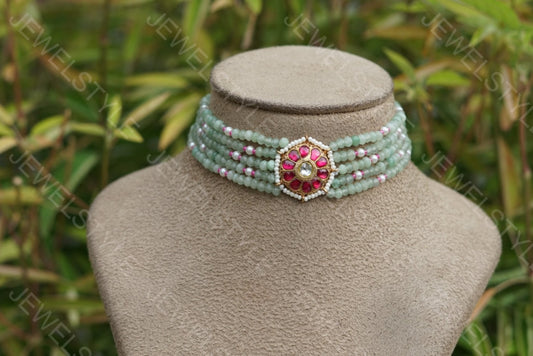 Kundan Choker(4-2001)(PREORDER) - JEWELSTYLE
