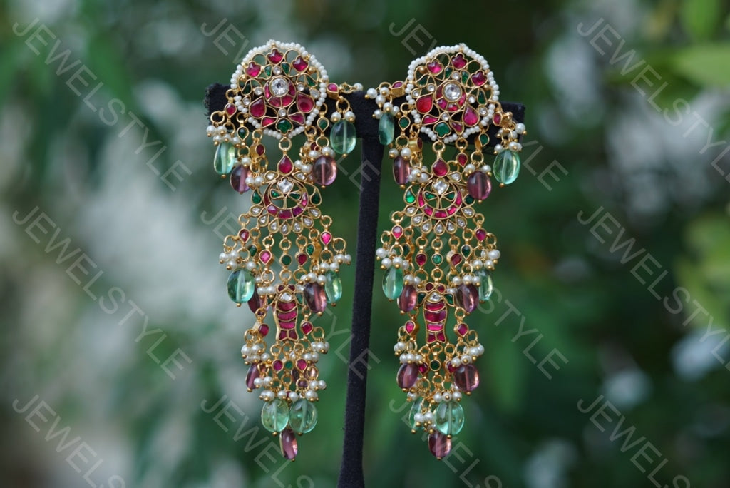 Kundan Earrings (1-1472)(preorder)