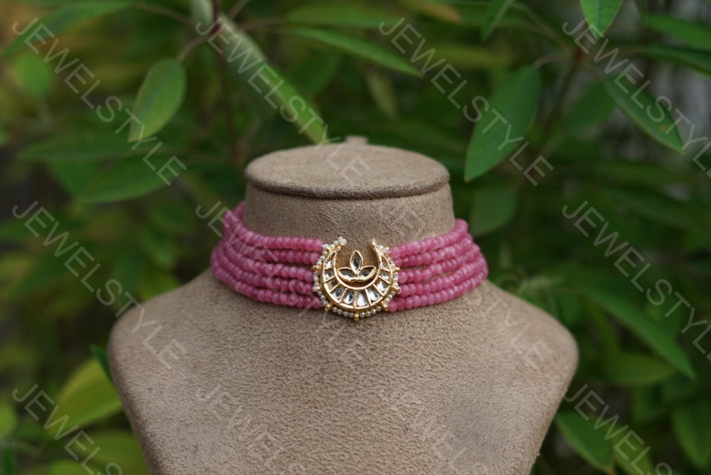 Kundan choker(4-2169)(N) - JEWELSTYLE
