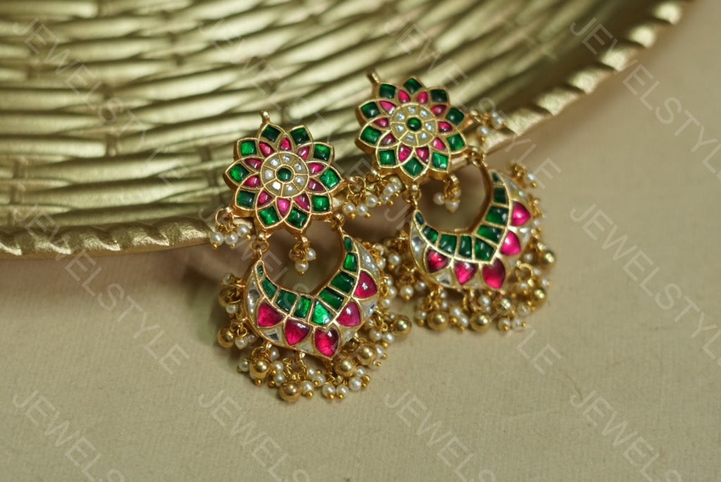 Kundan Earrings(1-1466)(PREORDER)