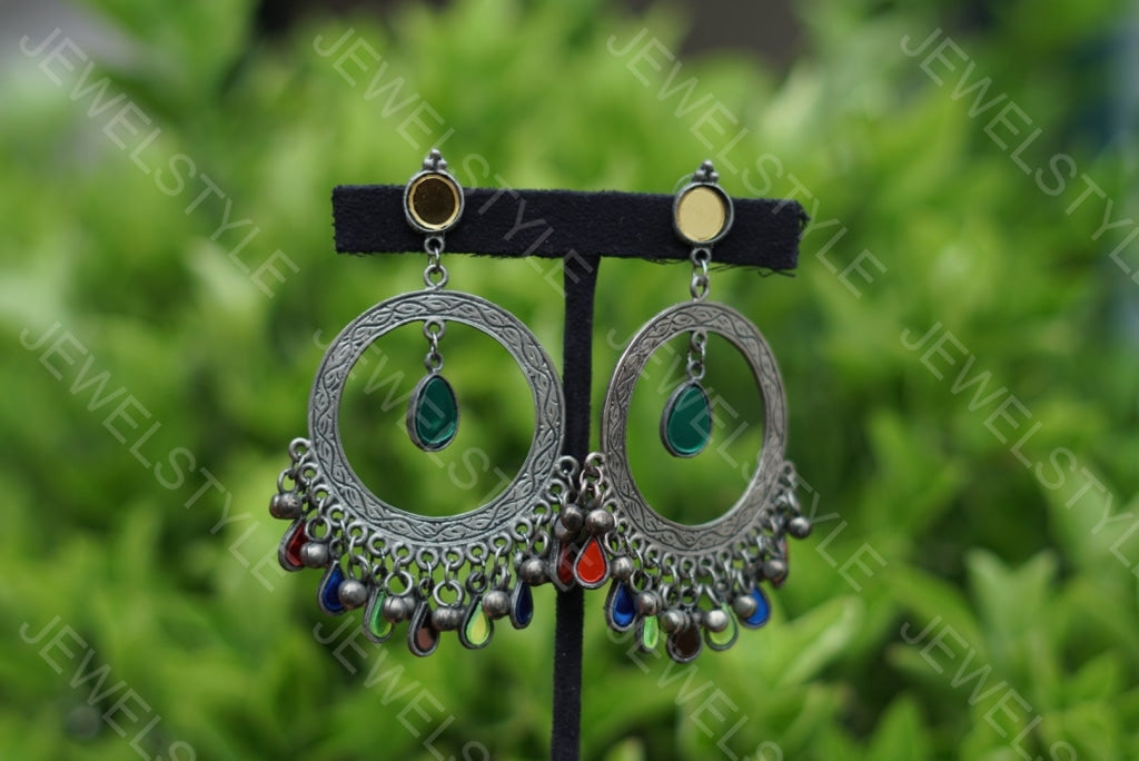 Oxidised earrings (1-1244)(ON SALE) - JEWELSTYLE