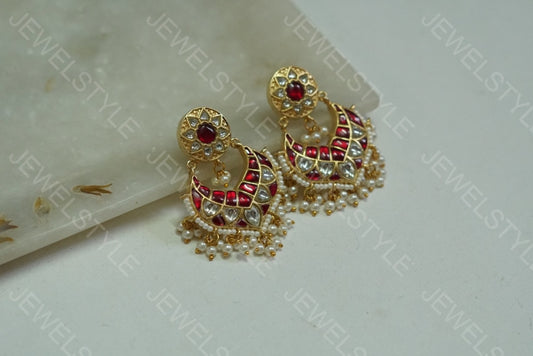 Kundan chandbali(PREORDER) 1-1086 - JEWELSTYLE