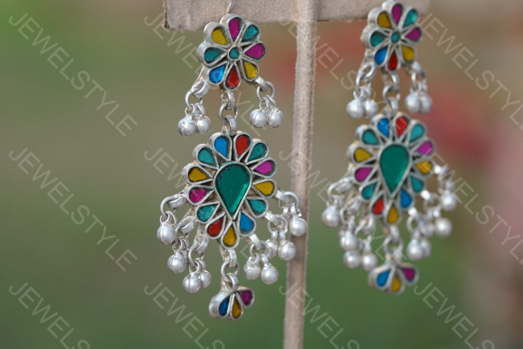 Oxidised Earring (1-2586)