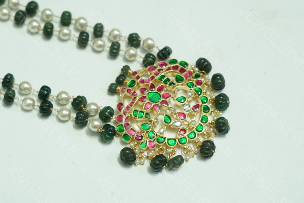 Kundan pendant(Preorder) 4-1382 - JEWELSTYLE