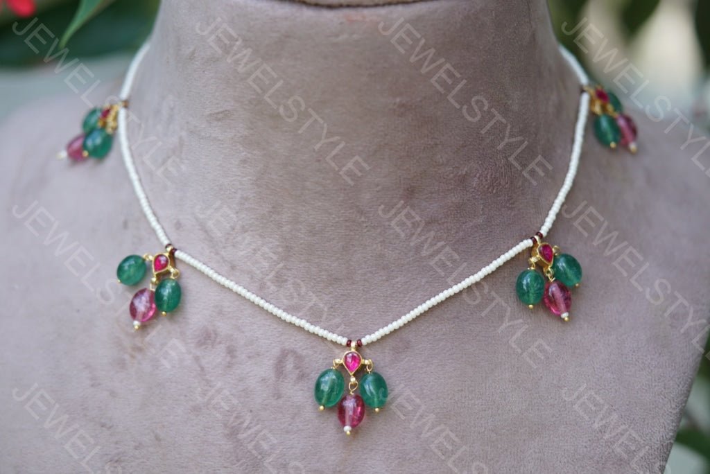 Kundan Necklace (4-4064)(OFFER PIECE) - JEWELSTYLE