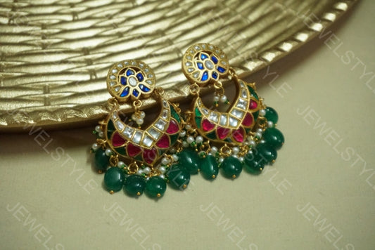 Kundan Earrings (1-1346)(PREORDER)