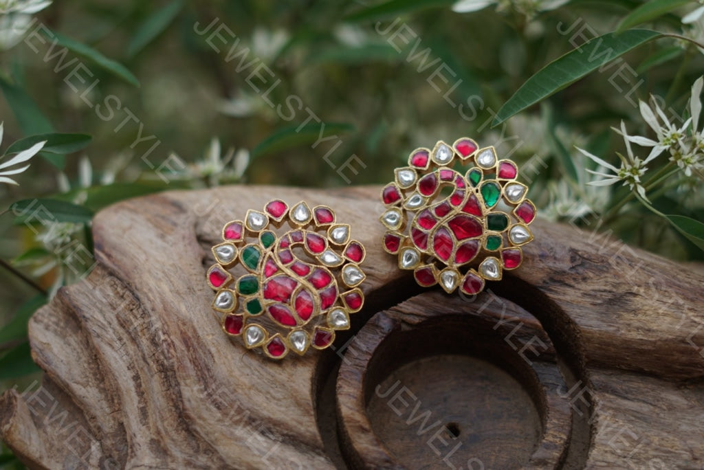 Kundan studs(Preorder) 1-1017 - JEWELSTYLE
