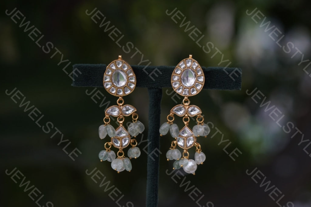 Kundan earring (1-2358)(R)(PREORDER)