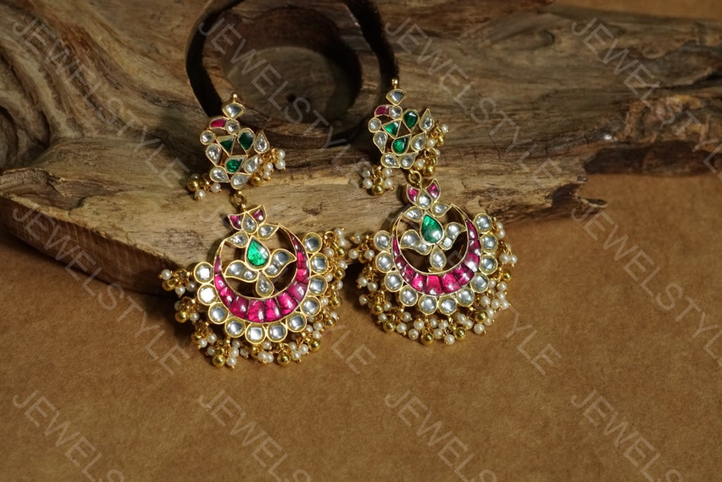 bird Kundan earrings(1-593)(PREORDER) - JEWELSTYLE
