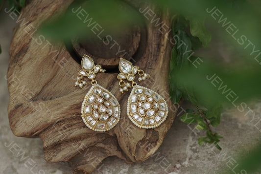 Kundan earrings(Preorder) 1-1089 - JEWELSTYLE