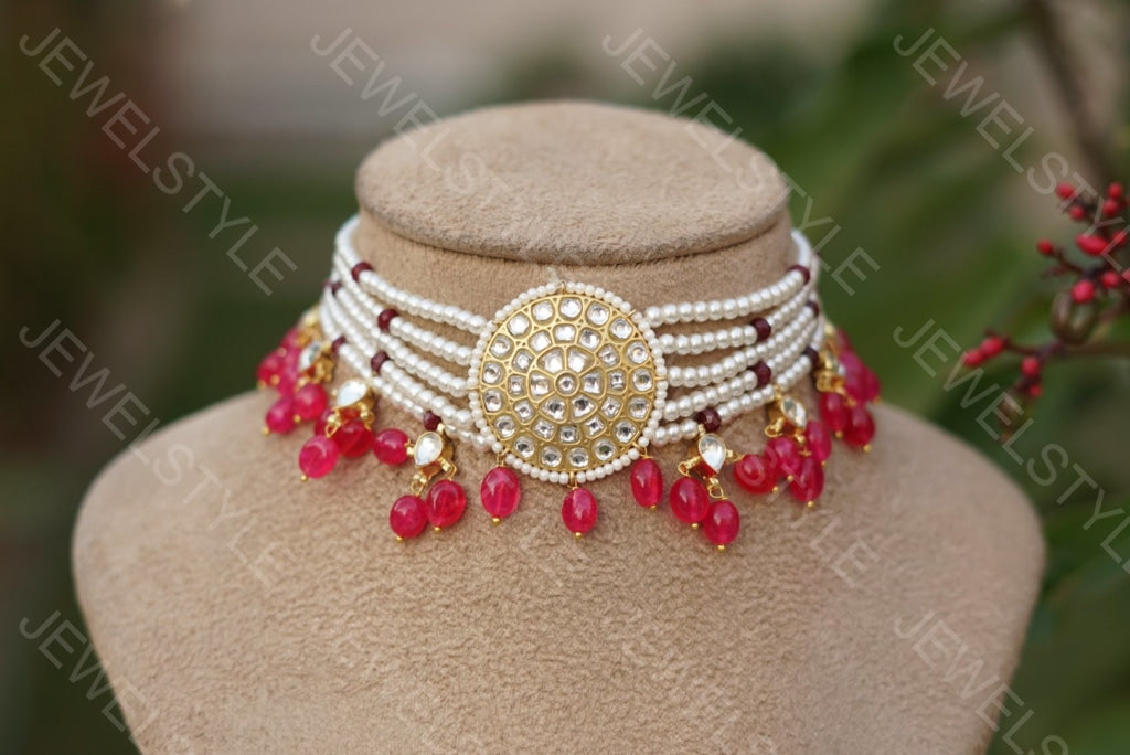 Kundan choker (Preorder) 4-1028 - JEWELSTYLE