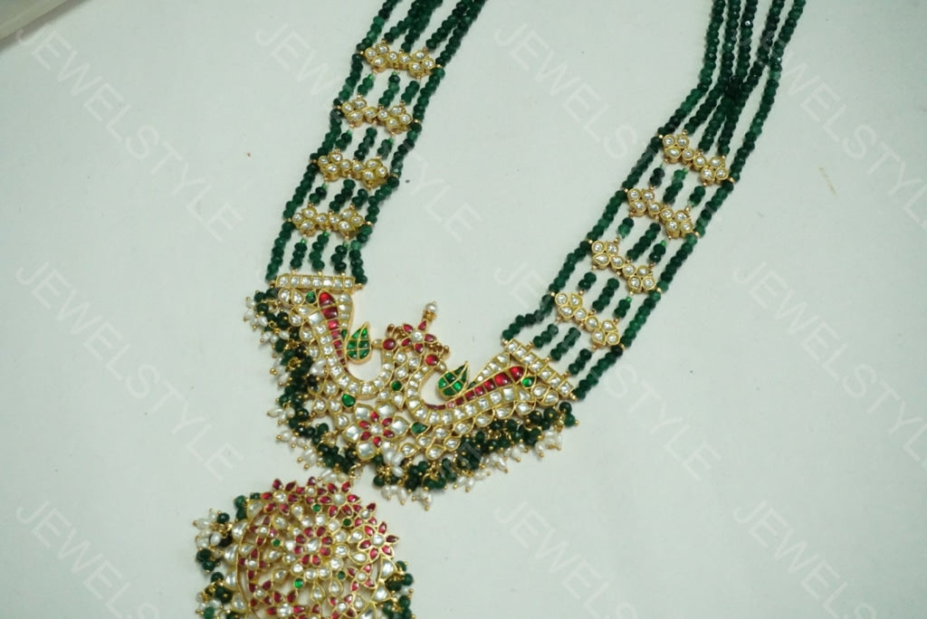 Kundan long Pendant Necklace (4-2253)(PREORDER) - JEWELSTYLE