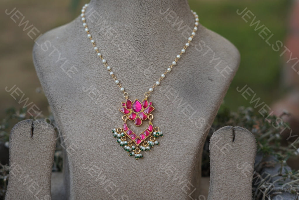 Lotus pendant chain (4-3243)(PREORDER)