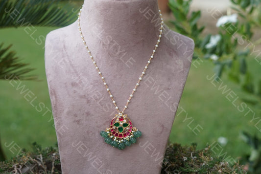 Kundan Pendant(4-1673)(Preorder) - JEWELSTYLE