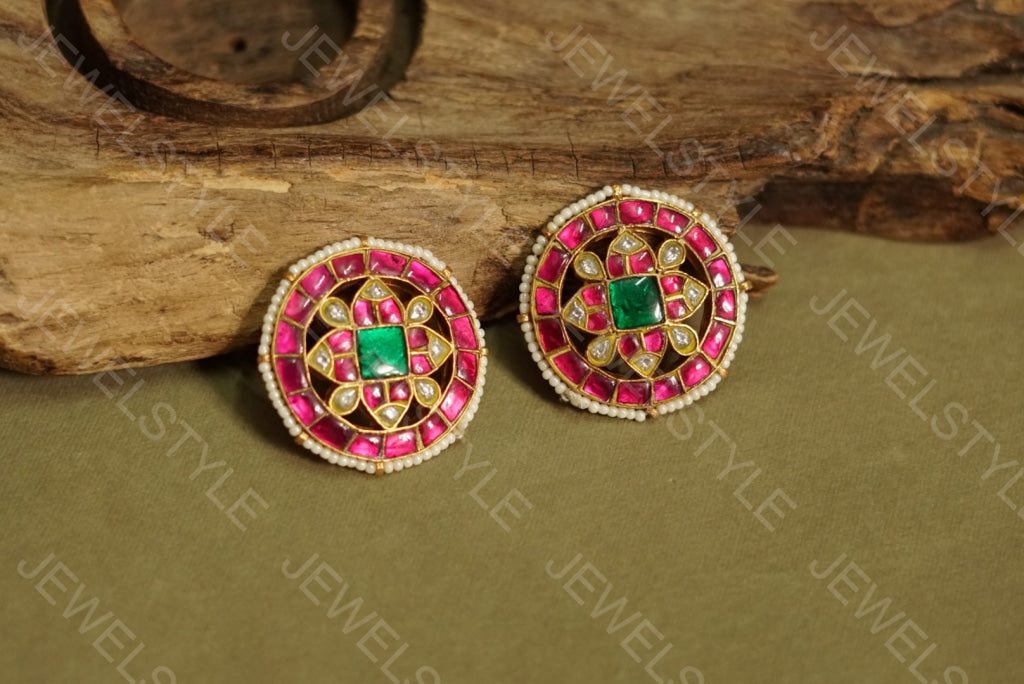Kundan studs(1-1074)(PREORDER) - JEWELSTYLE