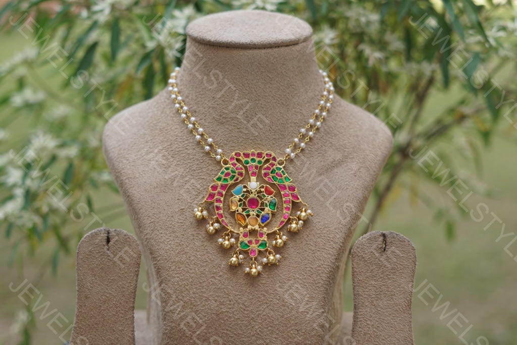 Navratan Pendant (4-1073) - JEWELSTYLE