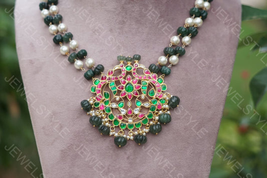 Kundan pendant(Preorder) 4-1382 - JEWELSTYLE