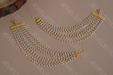 9 line pearl  Ear Chain (9-46)(N)