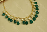 Green beads necklace