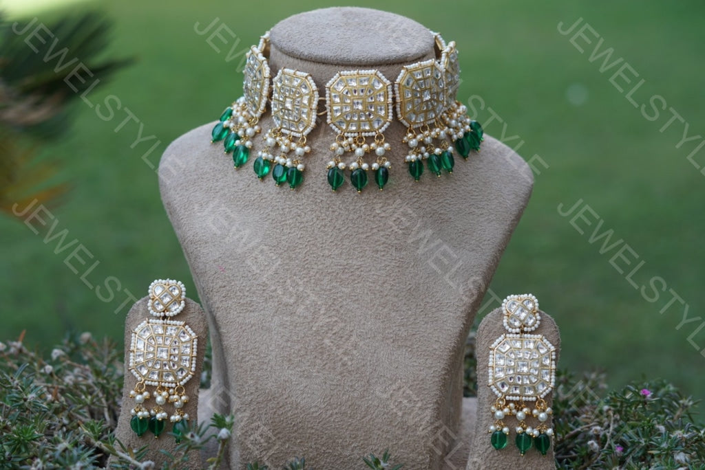 Polki Choker set(Preorder) 4-815 - JEWELSTYLE