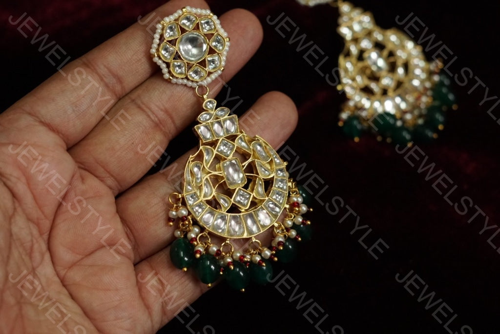 Kundan chandbali (1-811)(R)(preorder) - JEWELSTYLE