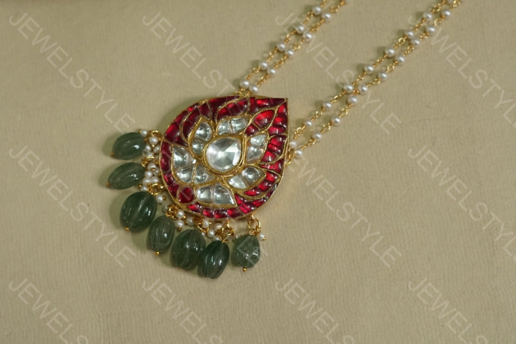 Kundan Pendant (4-1668)(Preorder) - JEWELSTYLE