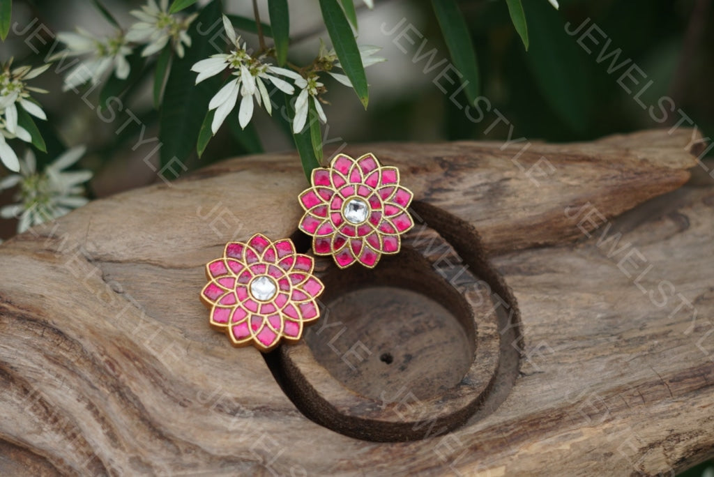 Kundan Studs (1-1581)(PREORDER) - JEWELSTYLE