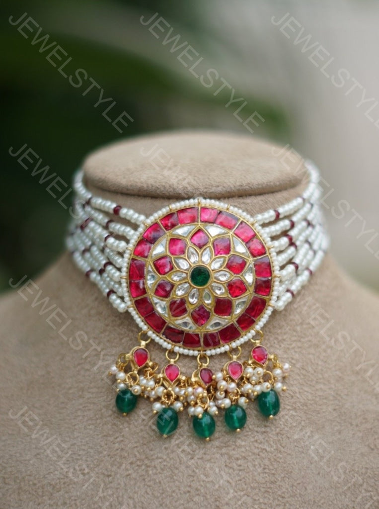 Kundan choker(Preorder) 4-368 - JEWELSTYLE