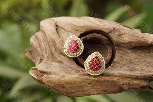Kundan studs(1-2)(PREORDER) - JEWELSTYLE