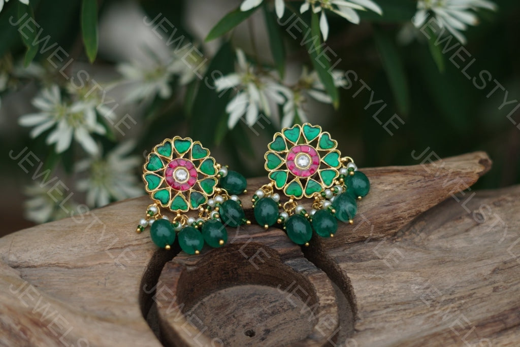 Kundan Earrings (1-1582) (PREORDER)